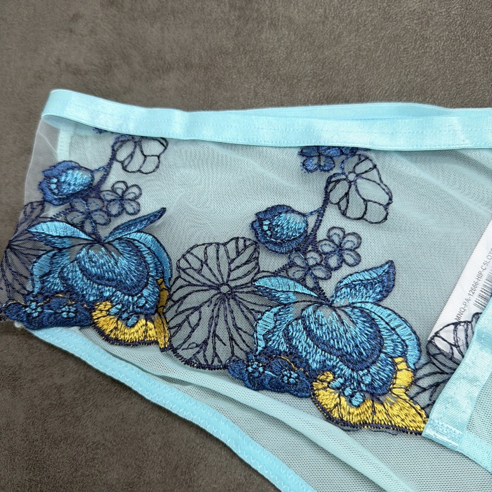 Adore Me Emilie Lotus Pond Blue Panty Underwear Size 2X - Picture 2 of 4